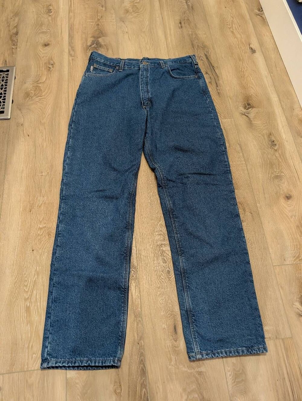 Carhartt Fleece Lined Jeans Relaxed Fit Straight Leg Men’s 38x36 B155 DST BNWT